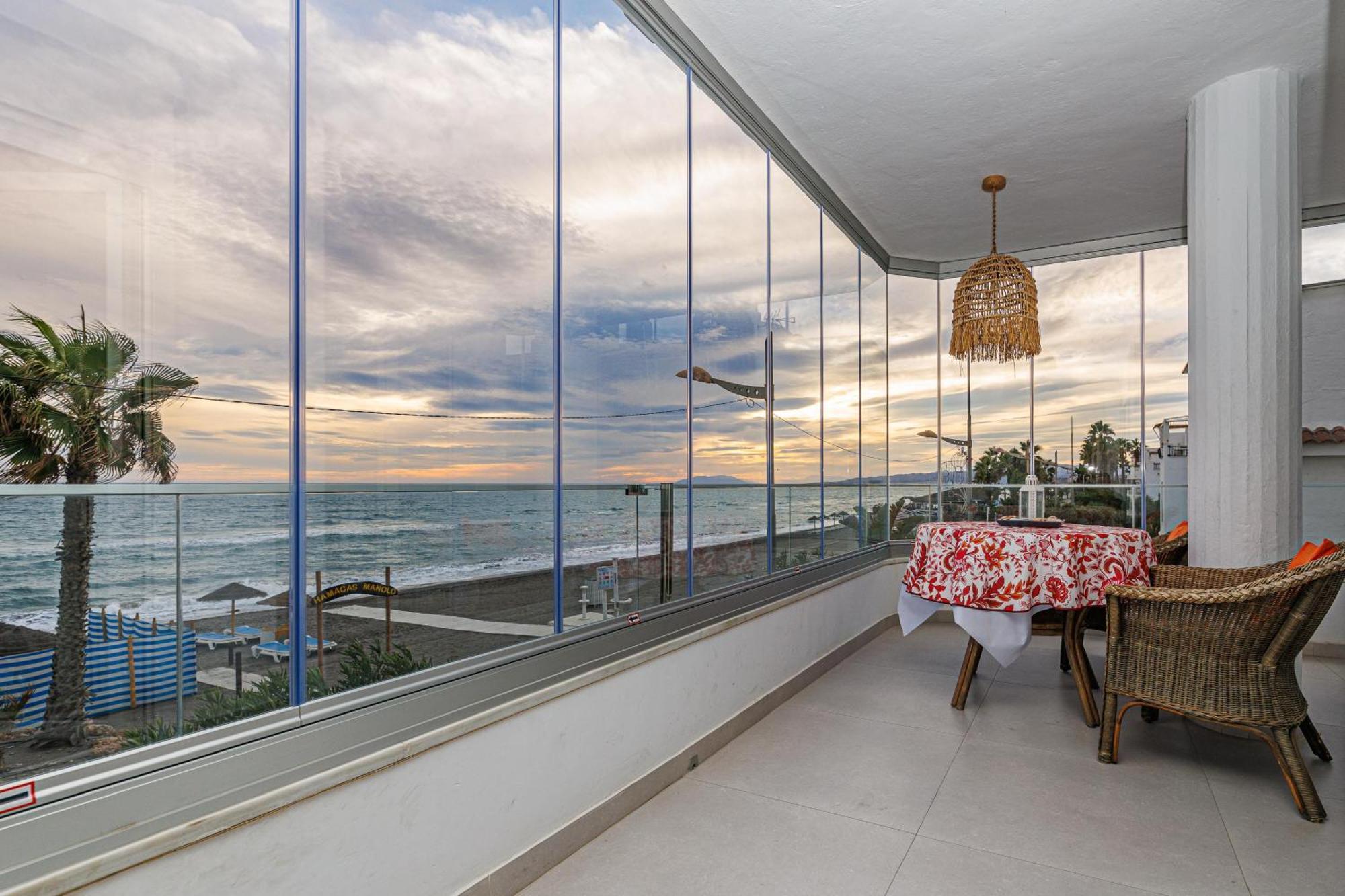 Laguna Beach Wohnung mit freiem Meerblick Torrox Exterior foto